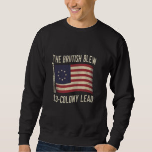 British Blew A 13 Colony Lead Lång Ärmad Tröja