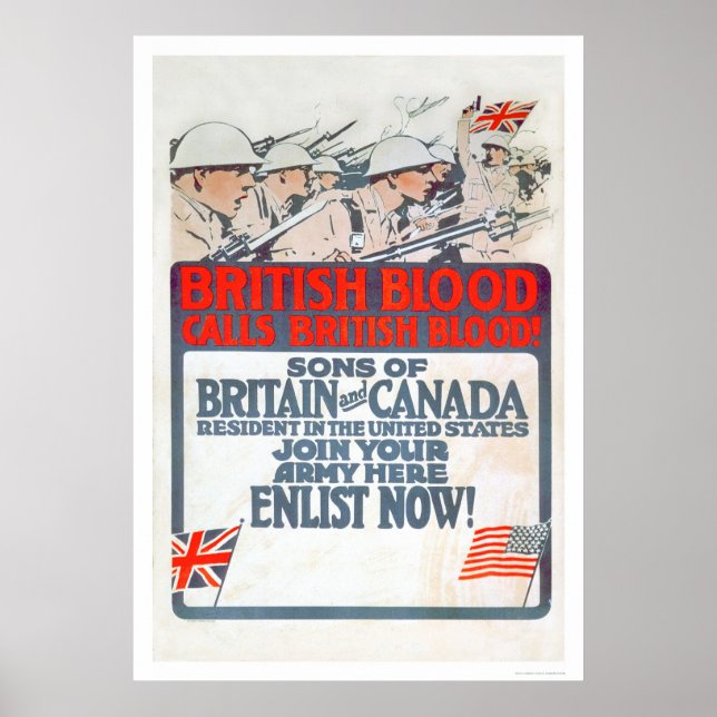 British Blood kallar British Blood! (US02107) Poster (Framsidan)