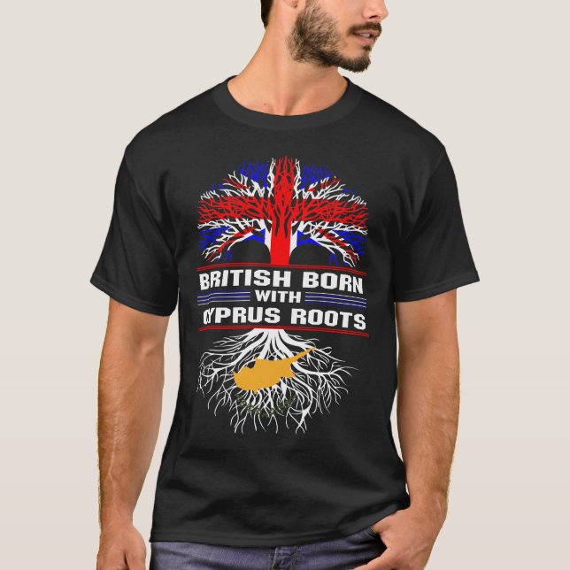 British Born med Cypern T Shirt (Framsida)