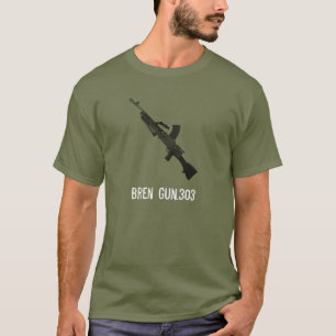 British Bren Gun.303.Army Tee Tee Shirt