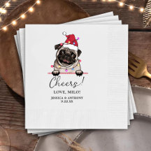 British Bull Dog Personlig Cheers Napkins