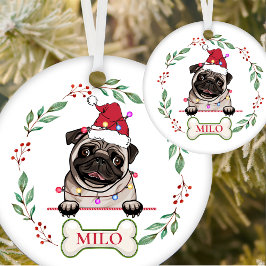 British Bull Dog Personlig julklapp Julgransprydnad Keramik