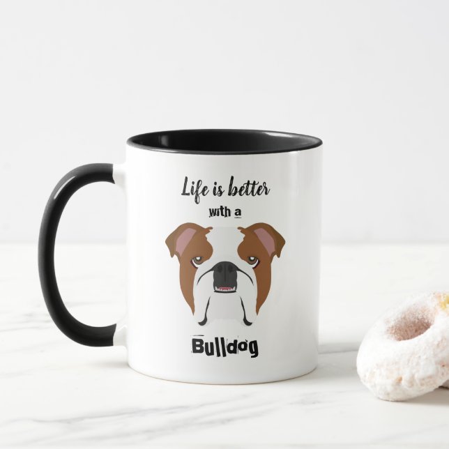 British Bulldog Coffee Mugg (Med munk)