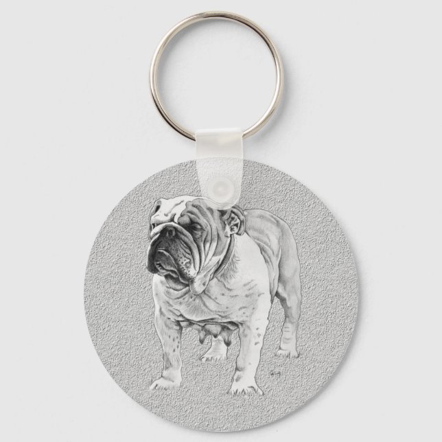 British Bulldog Nyckelring (Framsida)