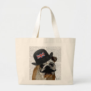 British Bulldog och Bowlareare Hat Jumbo Tygkasse