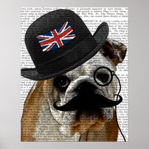 British Bulldog och Bowlareare Hat Poster