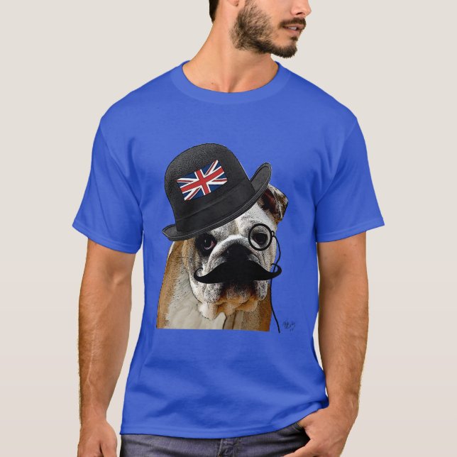 British Bulldog och Bowlareare Hat Tee (Framsida)