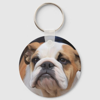 British Bulldog puppy Nyckelring