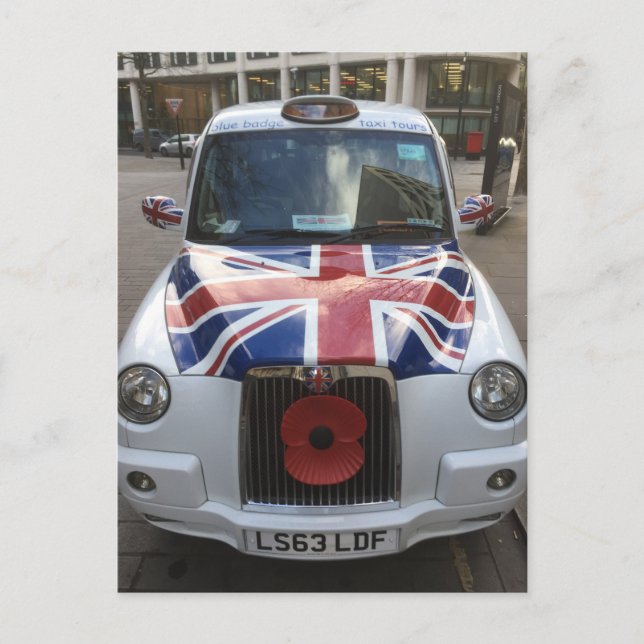 British Cab Vykort (Framsida)