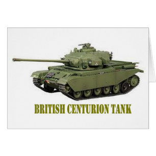 BRITISH CENTURION TANK HÄLSNINGSKORT