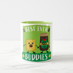 British Cheddar Cheese and Pickle älskare Coffee M Två-Tonad Mugg