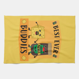 British Cheddar Cheese and Pickle älskare Kökshandduk
