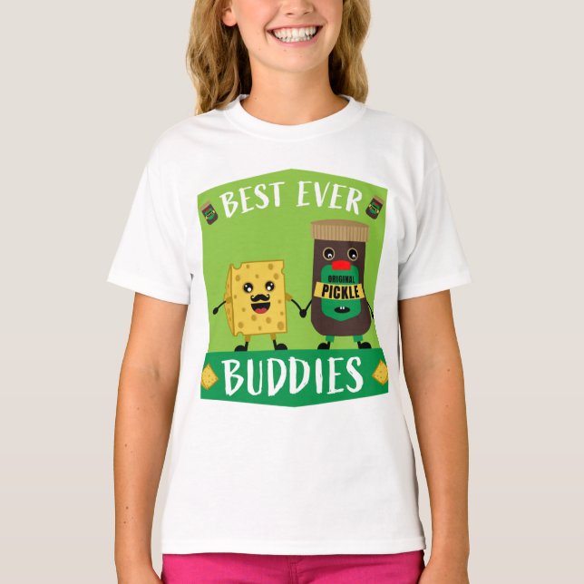 British Cheddar Cheese and Pickle älskare T-Shirt (Framsida)