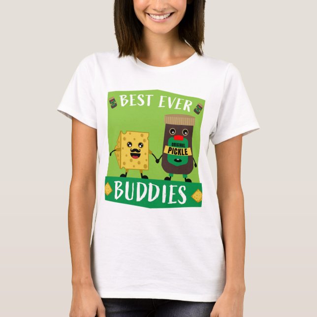 British Cheddar Cheese and Pickle älskare T-Shirt (Framsida)