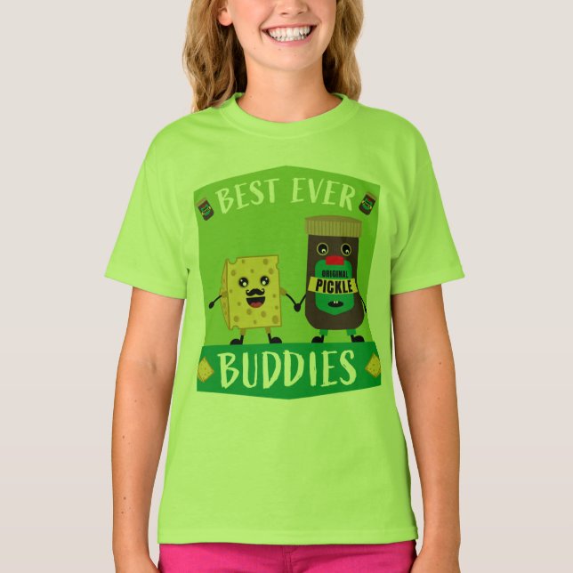 British Cheddar Cheese and Pickle älskare T-Shirt (Framsida)