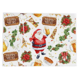 British Christmas Wrapping Paper Santa Claus