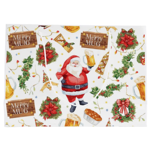 British Christmas Wrapping Paper Santa Claus (Baksidan)