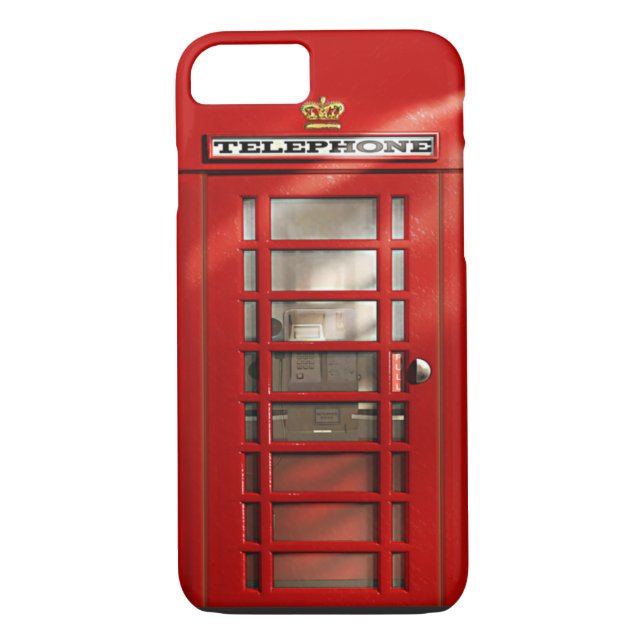 British City of London Red Mobil Booth iPhone 8 Case-Mate iPhone Skal (Baksida)