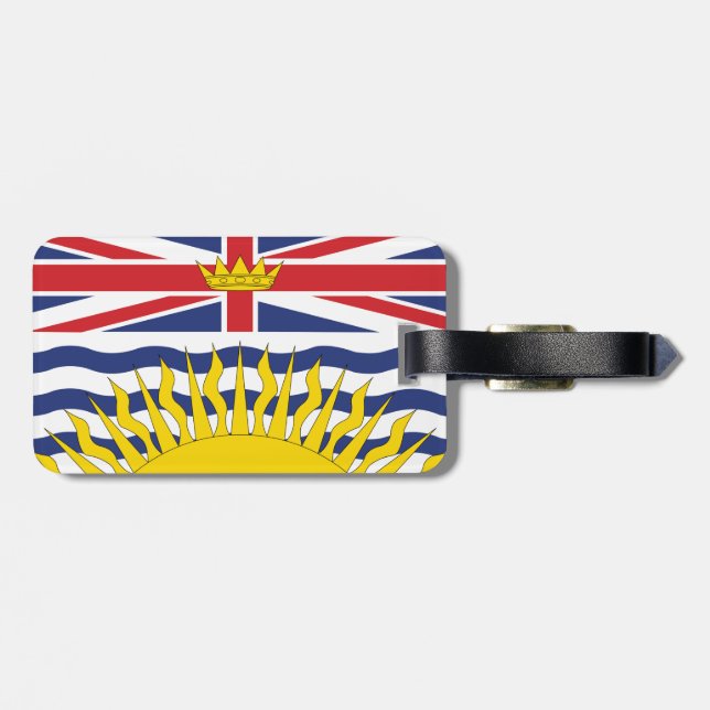 British Columbia Bagagebricka (Baksida Vågrät)