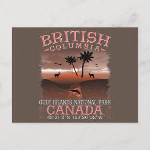 BRITISH COLUMBIA CANADA - BUKT ÖARNA PARK VYKORT