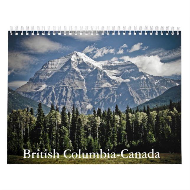 British Columbia-Canada Calendar Kalender (Omslag)