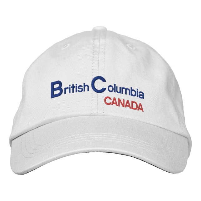 British* Columbia Canada Hat Broderad Keps (Framsida)