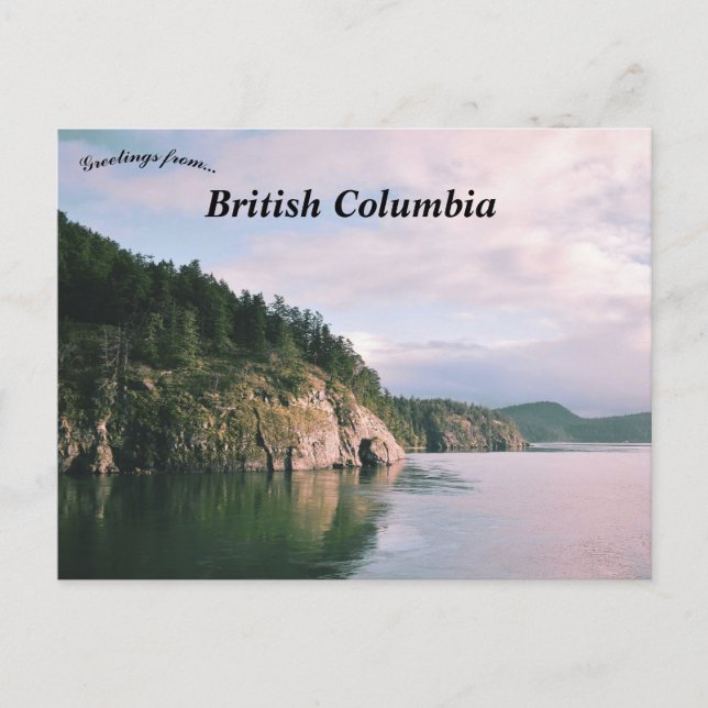 British Columbia Canada Landscape Vykort (Framsida)