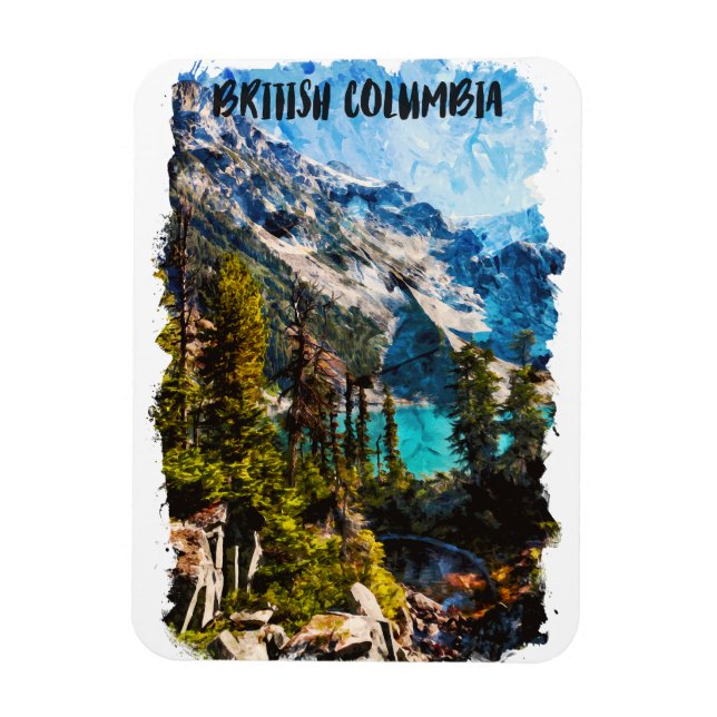 British Columbia Canada MounView View Magnet (Vertikal)