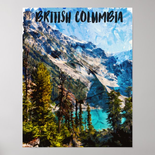 British Columbia Canada MounView View Poster (Framsidan)