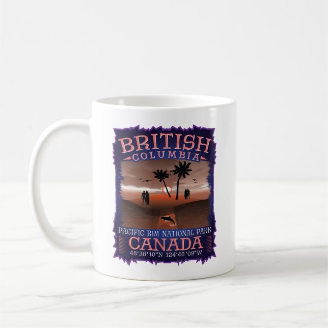 BRITISH COLUMBIA CANADA - PACIFIC RIM PARK KAFFEMUGG (Vänster)