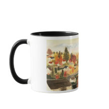 British Columbia Canada Print Glass Mugg