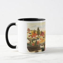 British Columbia Canada Print Glass Mugg