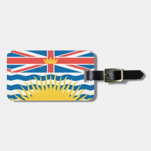 BRITISH COLUMBIA Flagga Bagagebricka