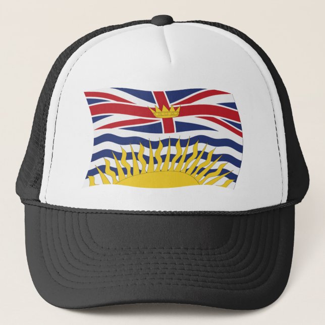 British Columbia Flagga Hat Truckerkeps (Framsida)