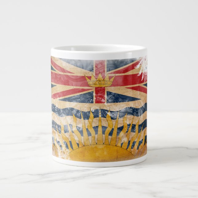 British Columbia-flagga Jumbo Mugg (Framsidan)