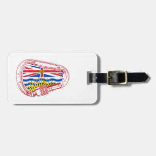 British Columbia Flagga klättringsbrickor Bagagebricka