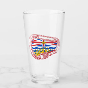 British Columbia Flagga klättringsbrickor Glaskopp
