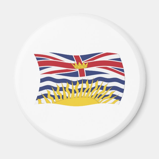 British Columbia Flagga Magnet (Framsidan)
