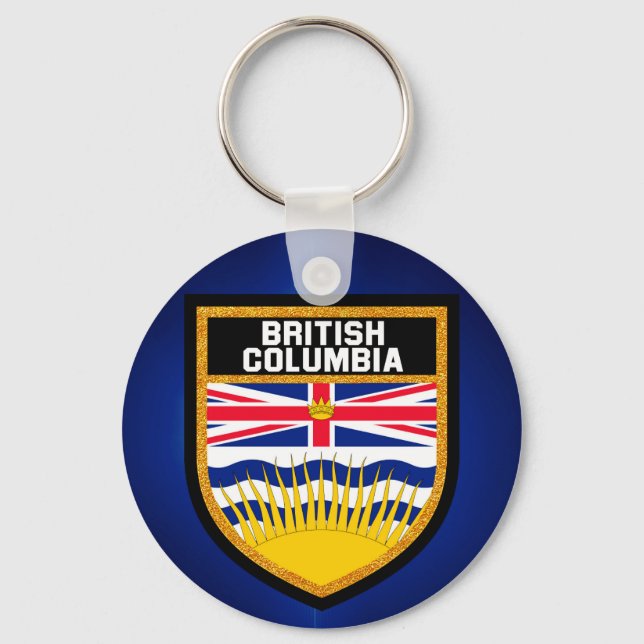 British Columbia Flagga Nyckelring (Framsida)