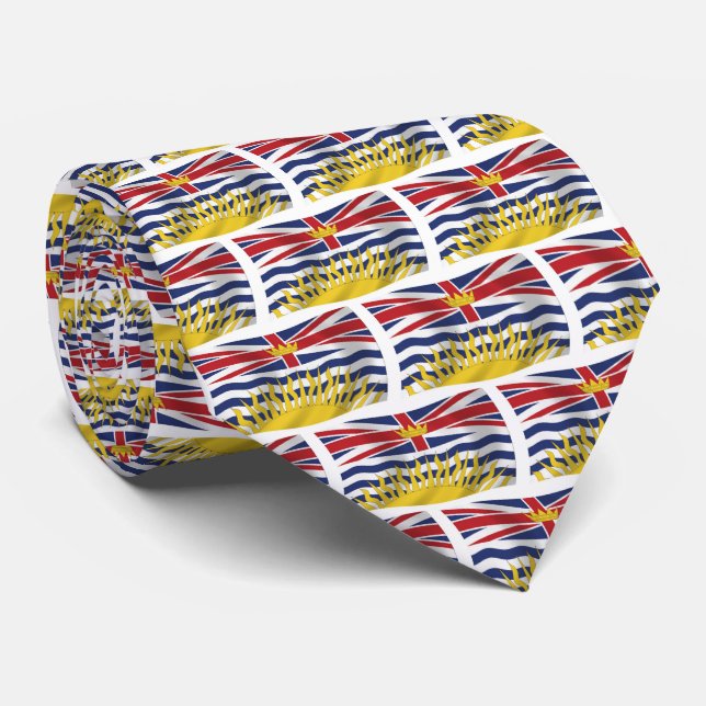 British Columbia Flagga Tie Slips (Rullad)