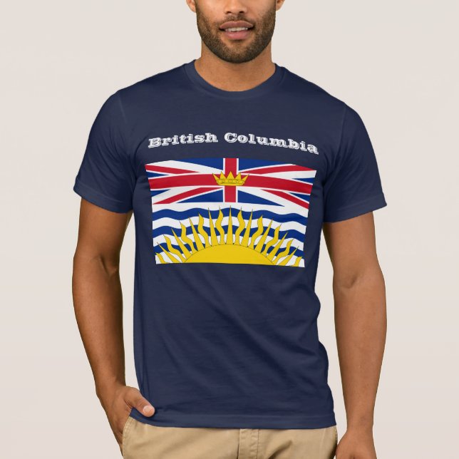 British Columbia flaggaT-tröja Tee Shirt (Framsida)