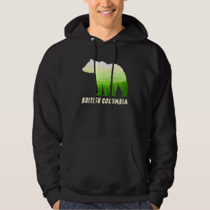 British Columbia Grizzly björn i Kanadas skog Hoodie