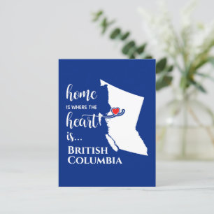 British Columbia Home är där hjärtat finns.. Vykort