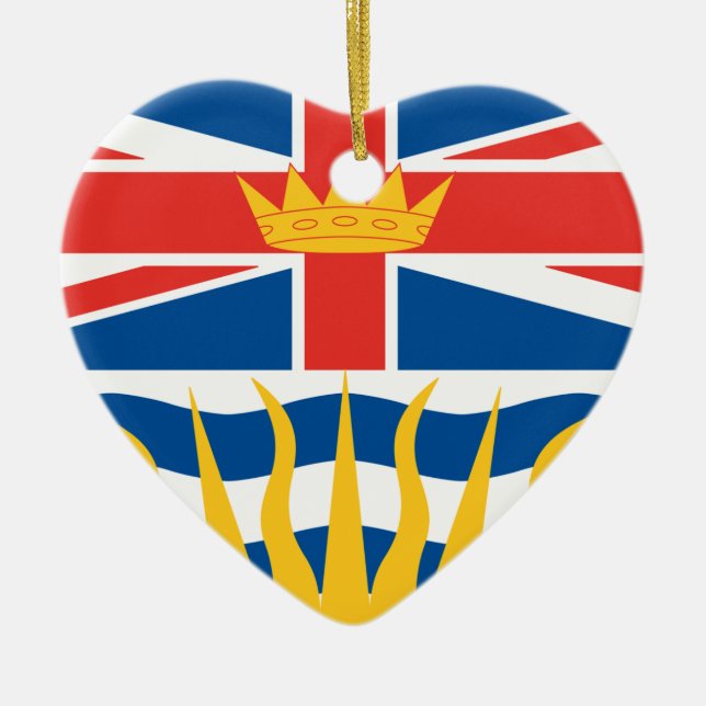 BRITISH COLUMBIA JULGRANSPRYDNAD KERAMIK (Framsidan)