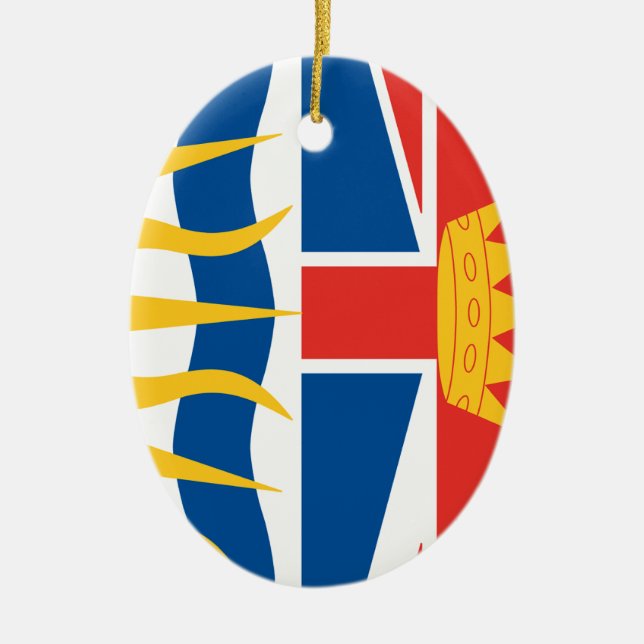 BRITISH COLUMBIA JULGRANSPRYDNAD KERAMIK (Framsidan)