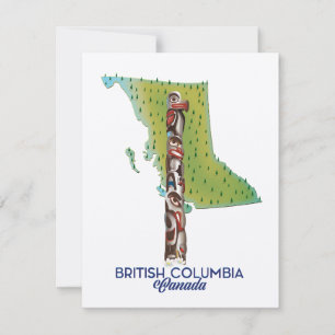 British Columbia Kanada kartaffisch.