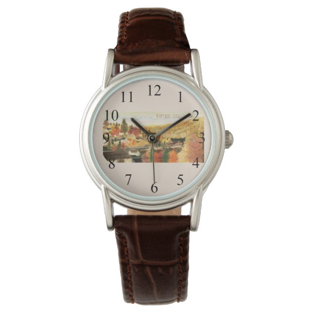 British Columbia Leather Watch Armbandsur (Framsida)