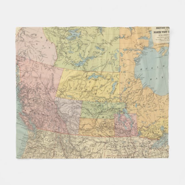 British Columbia northwest territorium Fleecefilt (Framsidan (Horisontell))