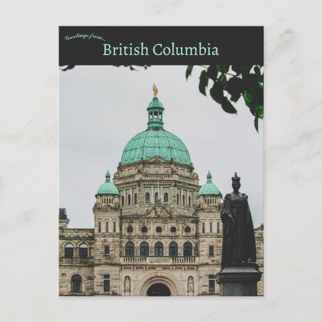 British Columbia Parliament Buildings Canada Vykort (Framsida)