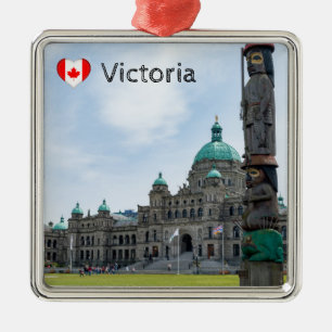 British Columbia Parliament - Victoria, Kanada Julgransprydnad Metall
